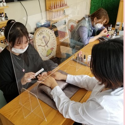 Clear Protective Large Size Acrylic Isolation Desk Board For Nail Beauty Salon